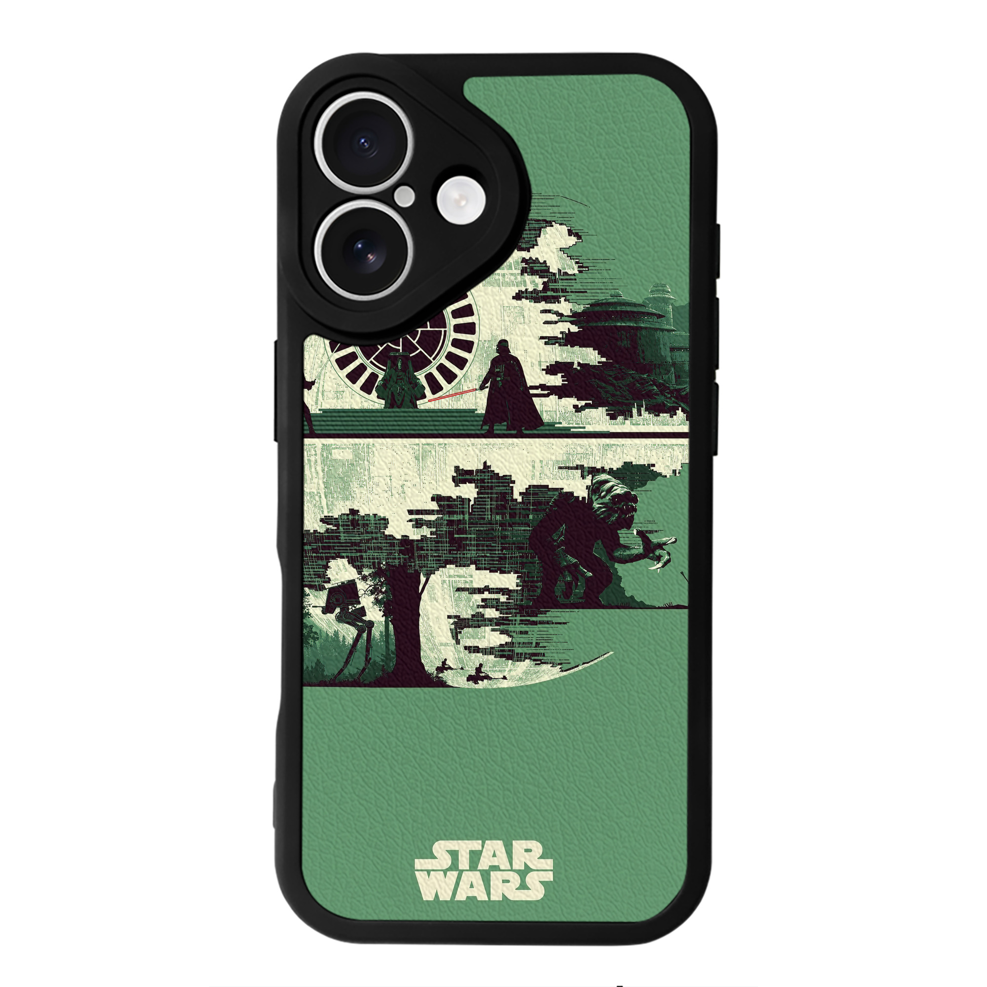 （画像用） スター・ウォーズ Star Wars 【iPhone 16シリーズ対応】シリコンスマホケース（レザー調） 材質：シリコン